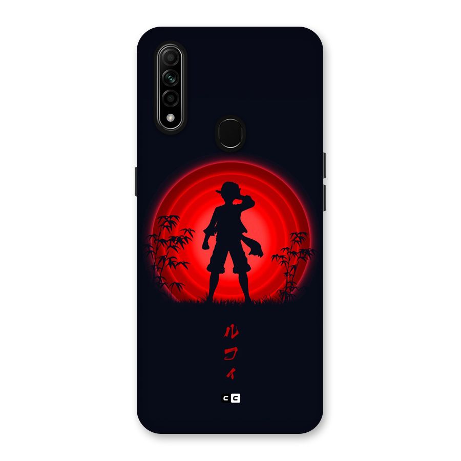 Dark Red Luffy Back Case for Oppo A31