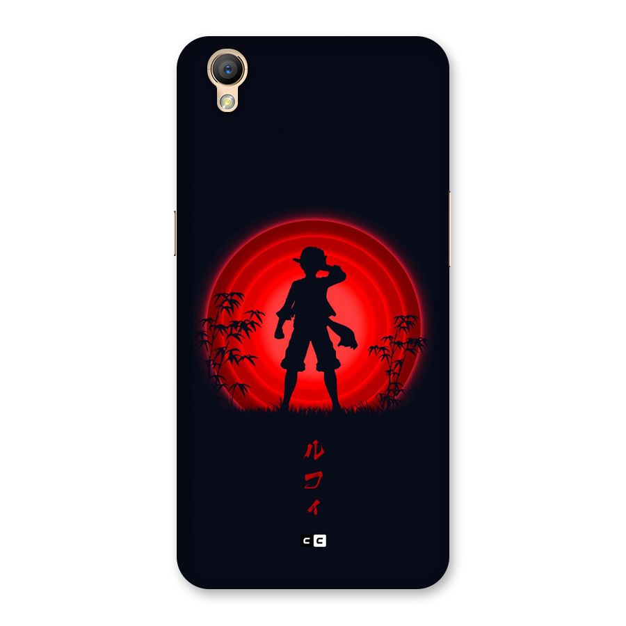 Dark Red Luffy Back Case for Oppo A37