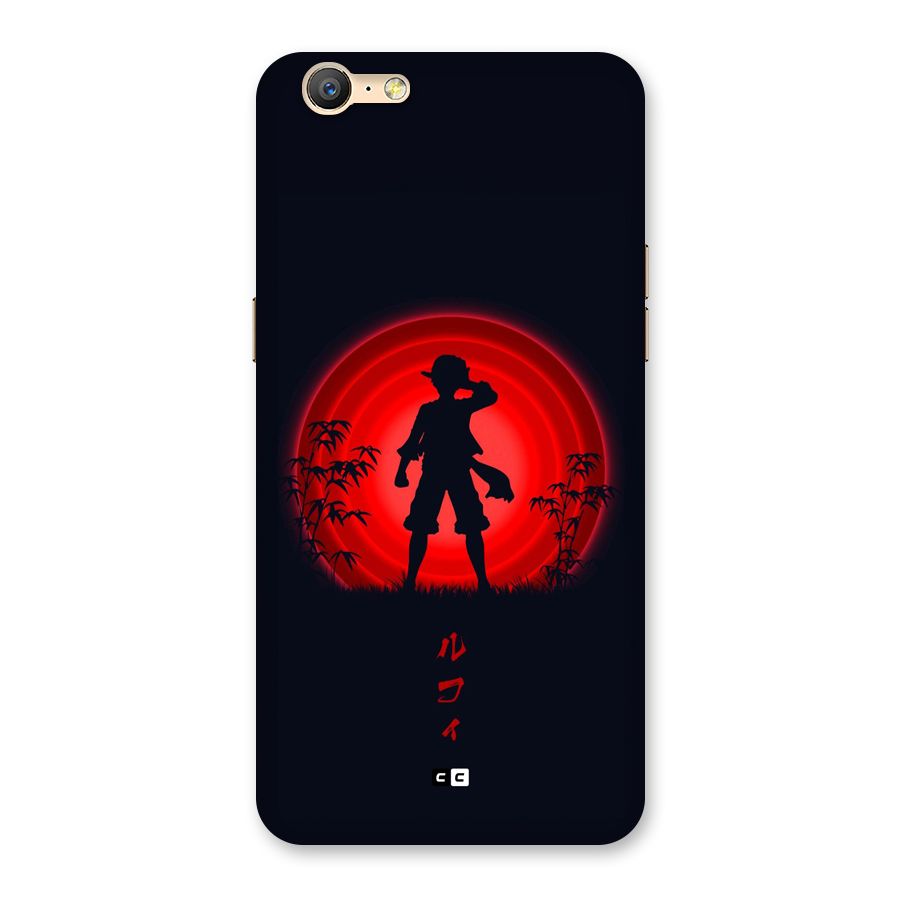 Dark Red Luffy Back Case for Oppo A39