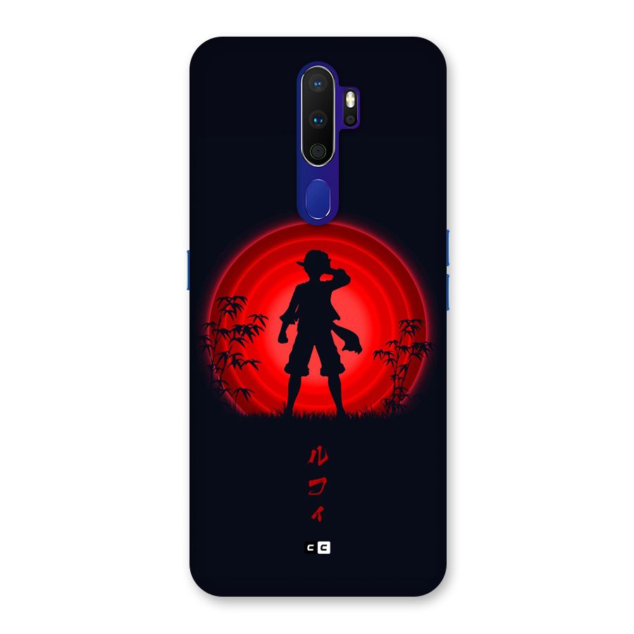 Dark Red Luffy Back Case for Oppo A9 (2020)