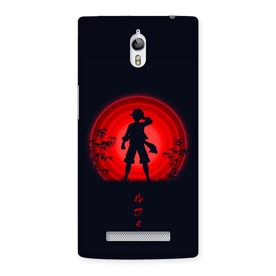 Dark Red Luffy Back Case for Oppo Find 7