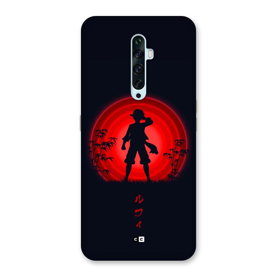 Dark Red Luffy Back Case for Oppo Reno2 Z