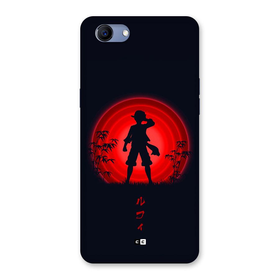 Dark Red Luffy Back Case for Realme 1