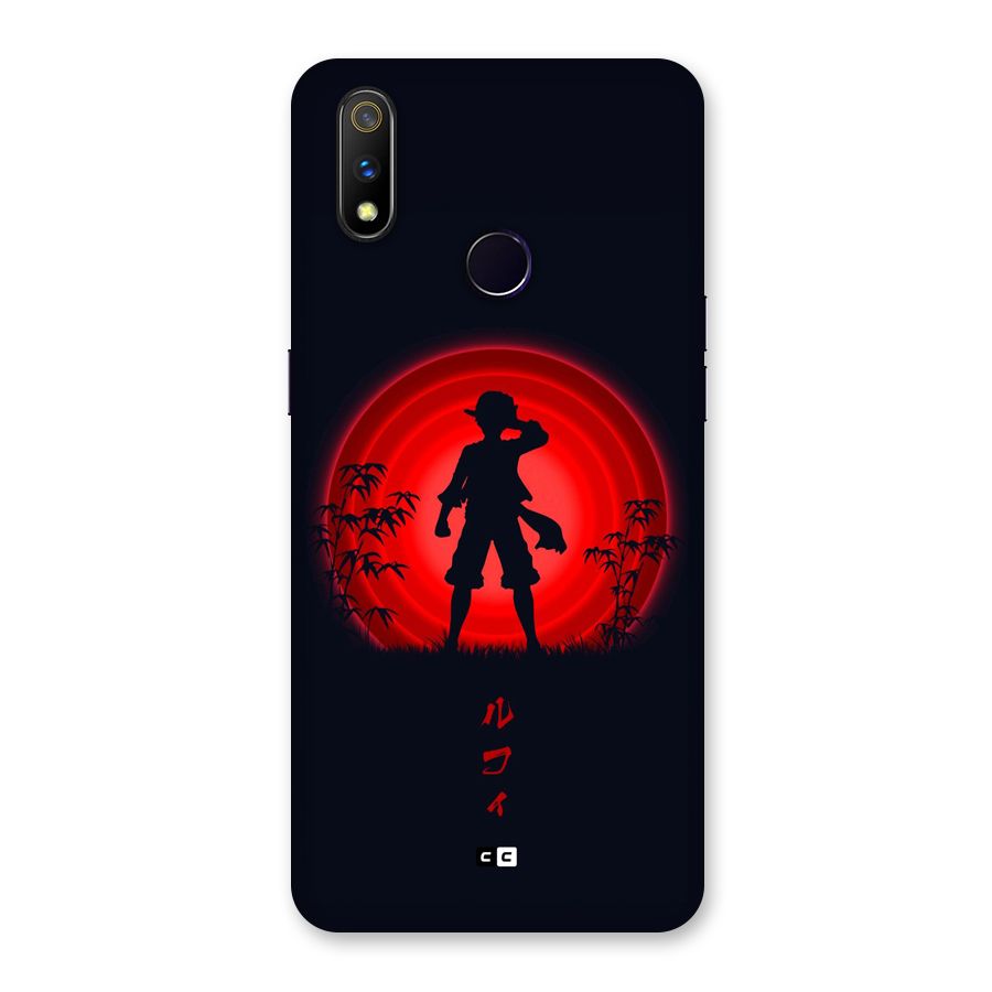 Dark Red Luffy Back Case for Realme 3 Pro