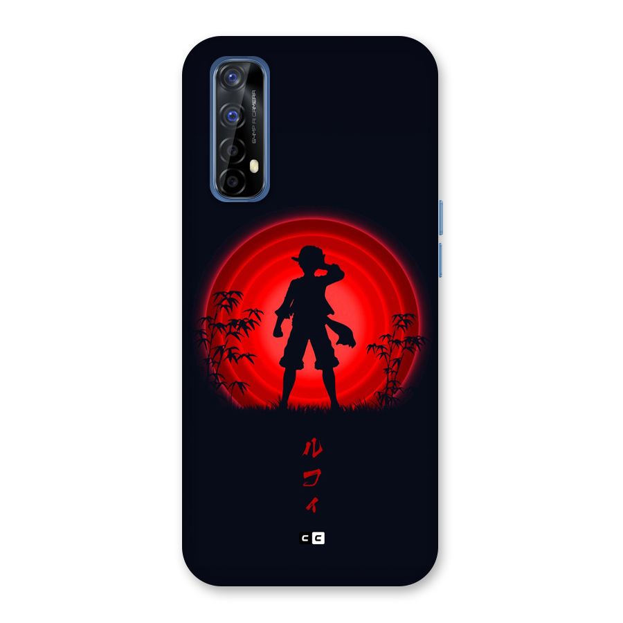 Dark Red Luffy Back Case for Realme 7