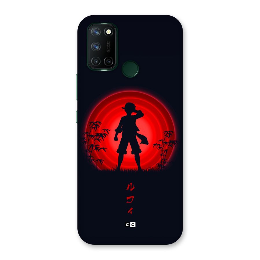Dark Red Luffy Back Case for Realme 7i