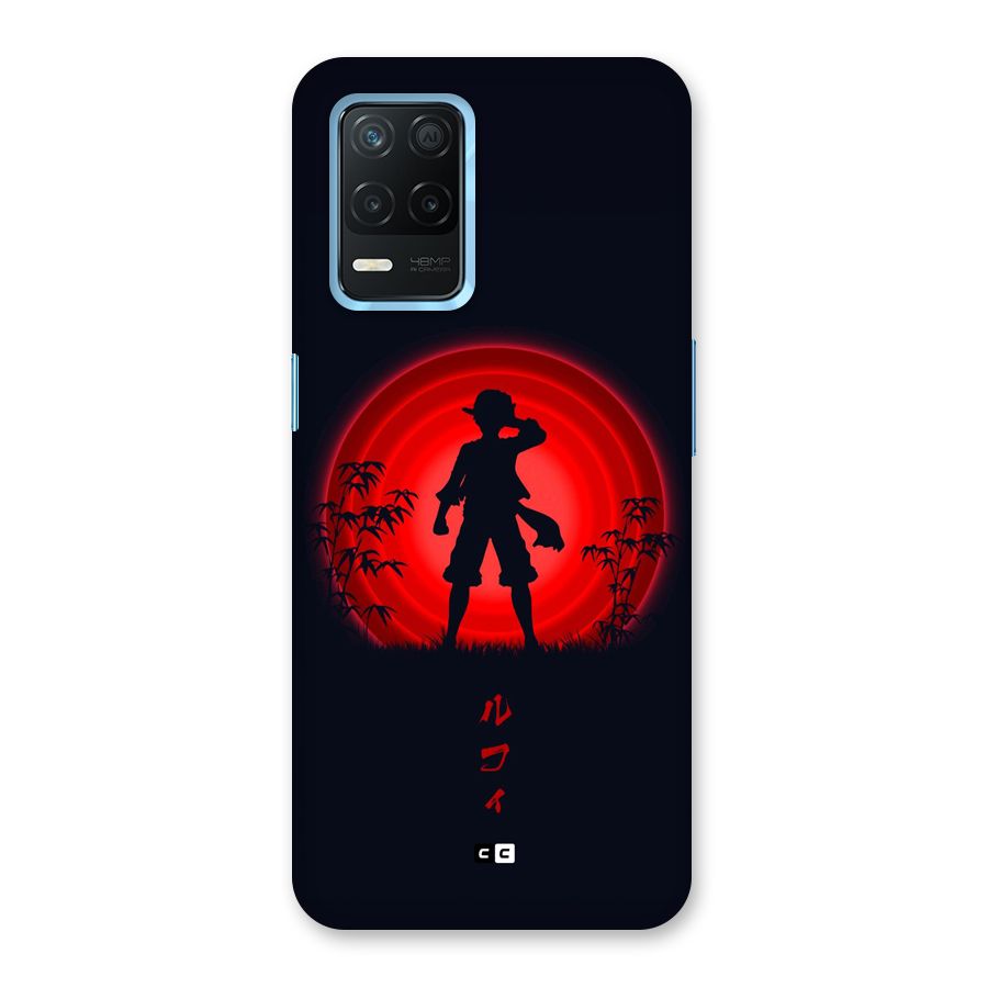 Dark Red Luffy Back Case for Realme 8s 5G