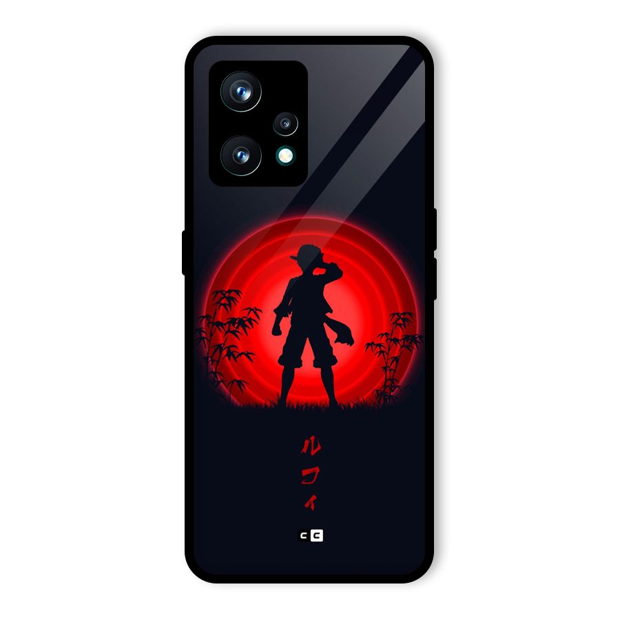 Dark Red Luffy Back Case for Realme 9