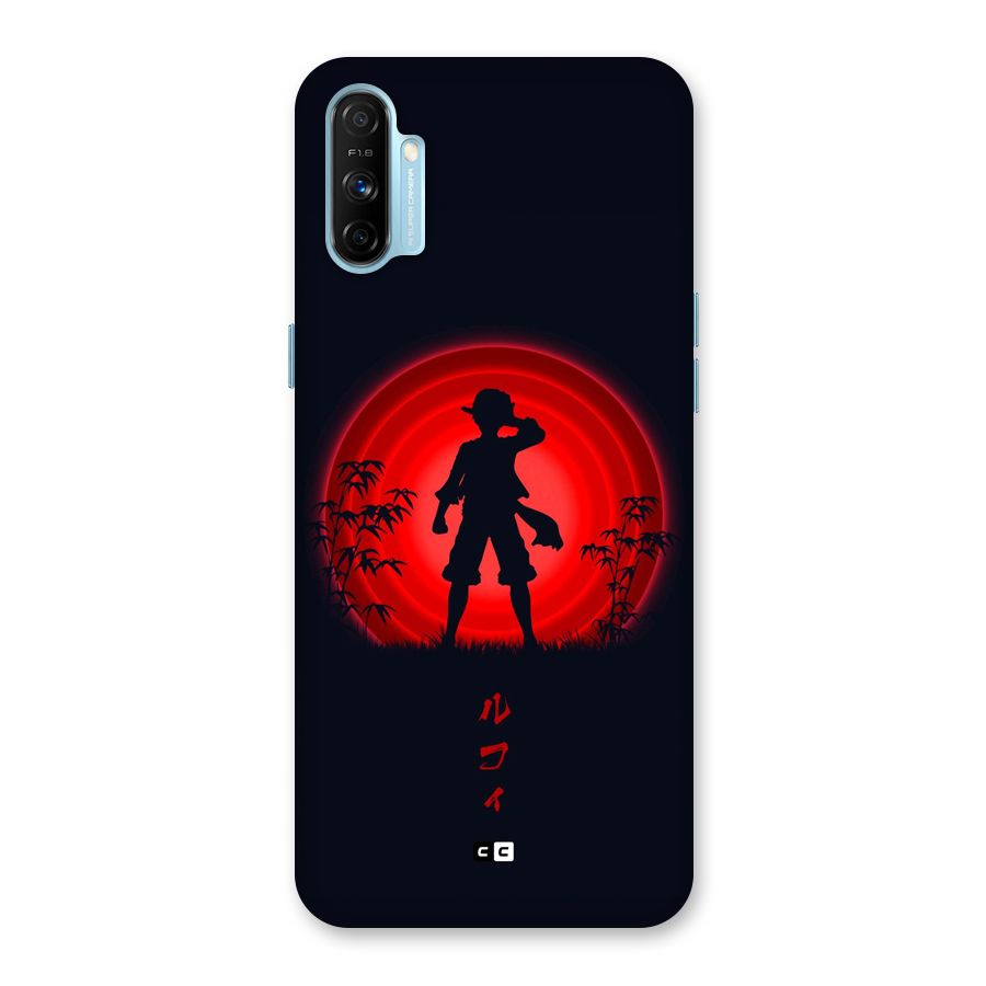 Dark Red Luffy Back Case for Realme Narzo 20A