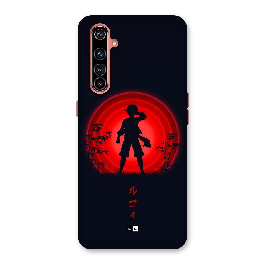 Dark Red Luffy Back Case for Realme X50 Pro