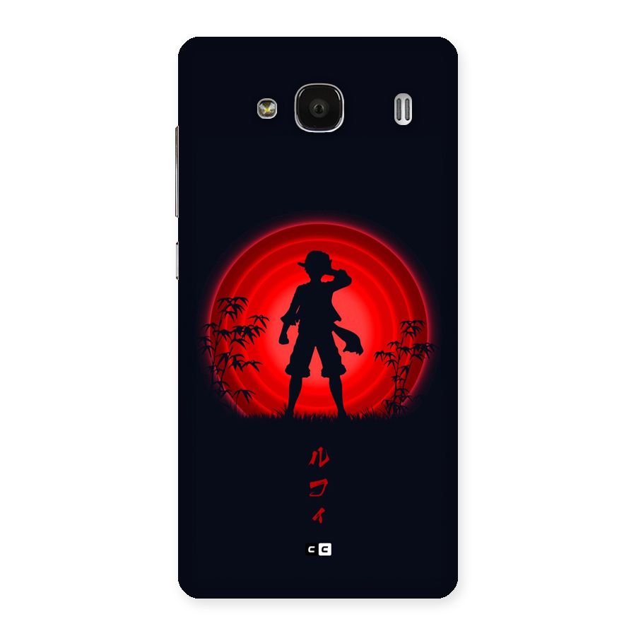 Dark Red Luffy Back Case for Redmi 2 Prime