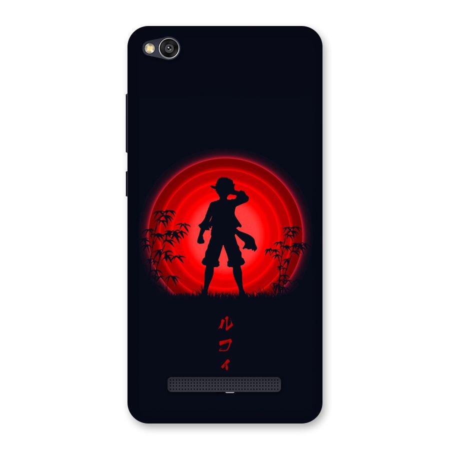 Dark Red Luffy Back Case for Redmi 4A
