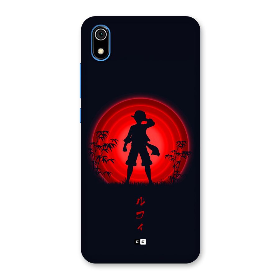 Dark Red Luffy Back Case for Redmi 7A