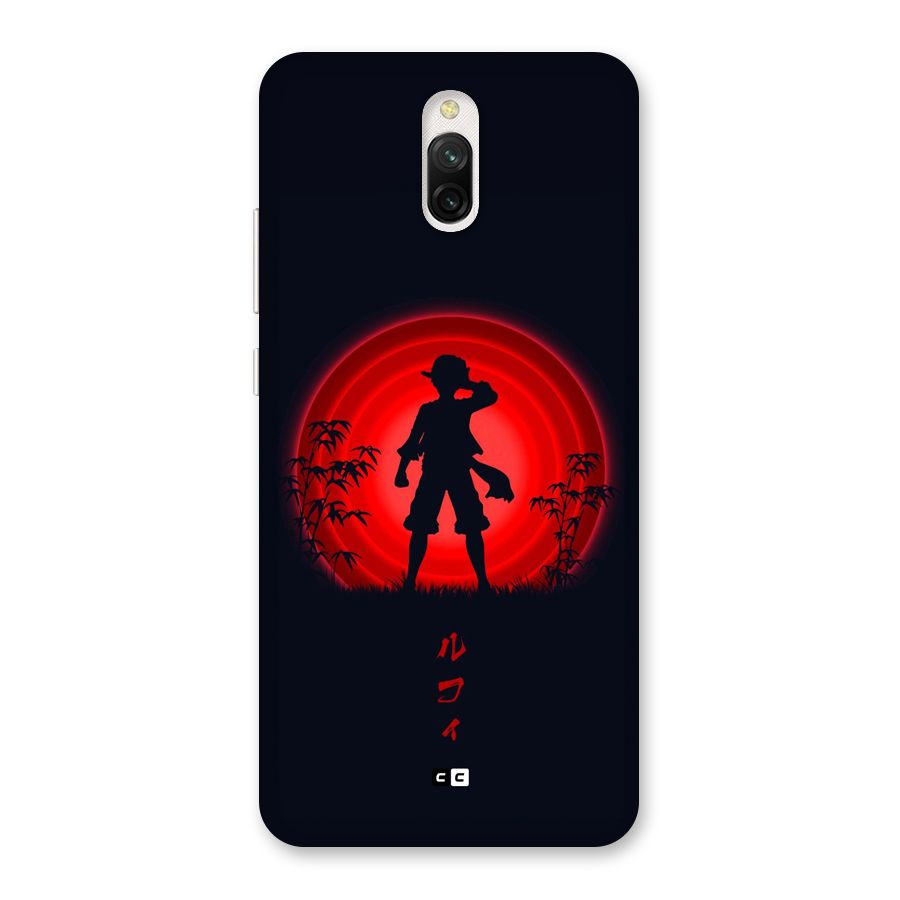 Dark Red Luffy Back Case for Redmi 8A Dual
