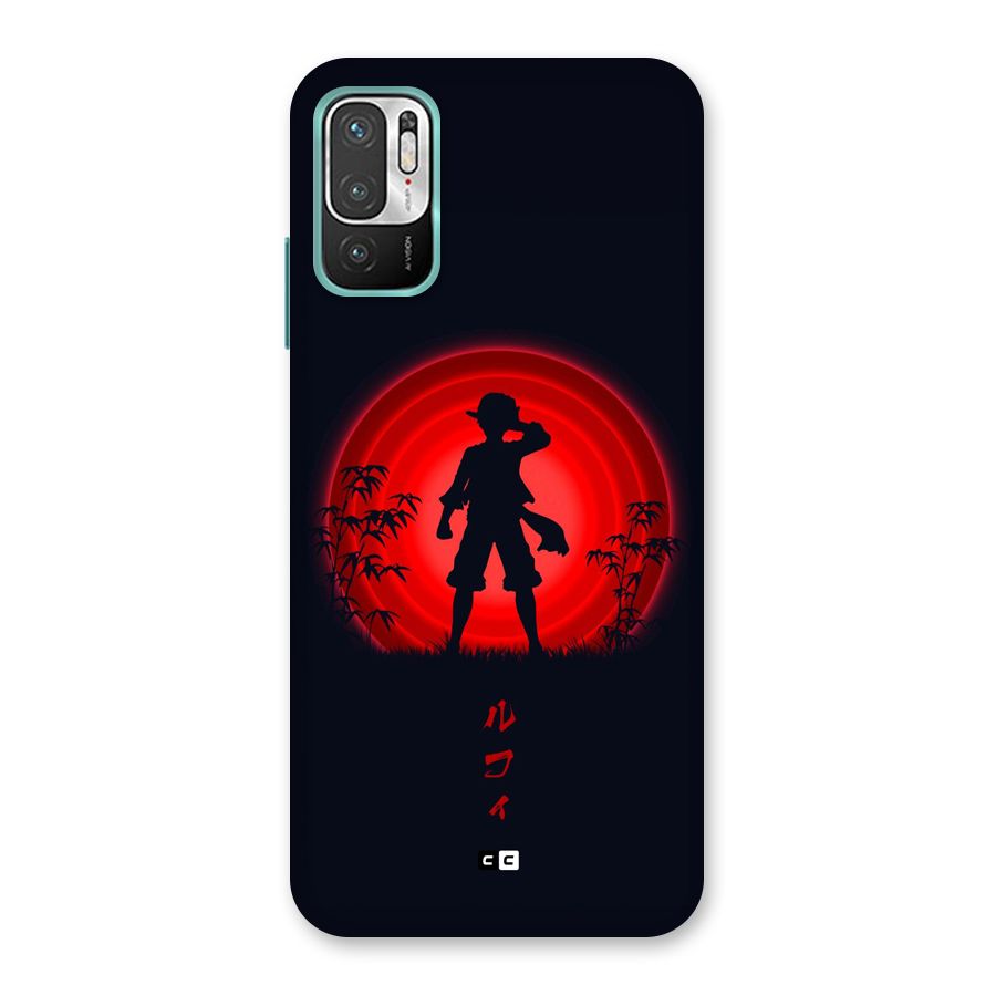 Dark Red Luffy Back Case for Redmi Note 10T 5G