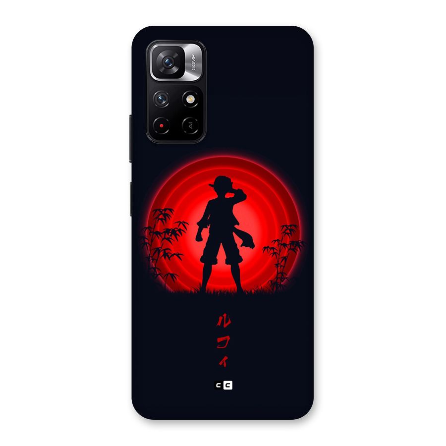 Dark Red Luffy Back Case for Redmi Note 11T 5G