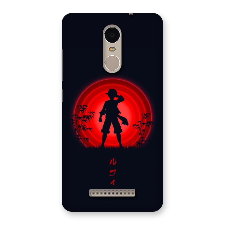Dark Red Luffy Back Case for Redmi Note 3