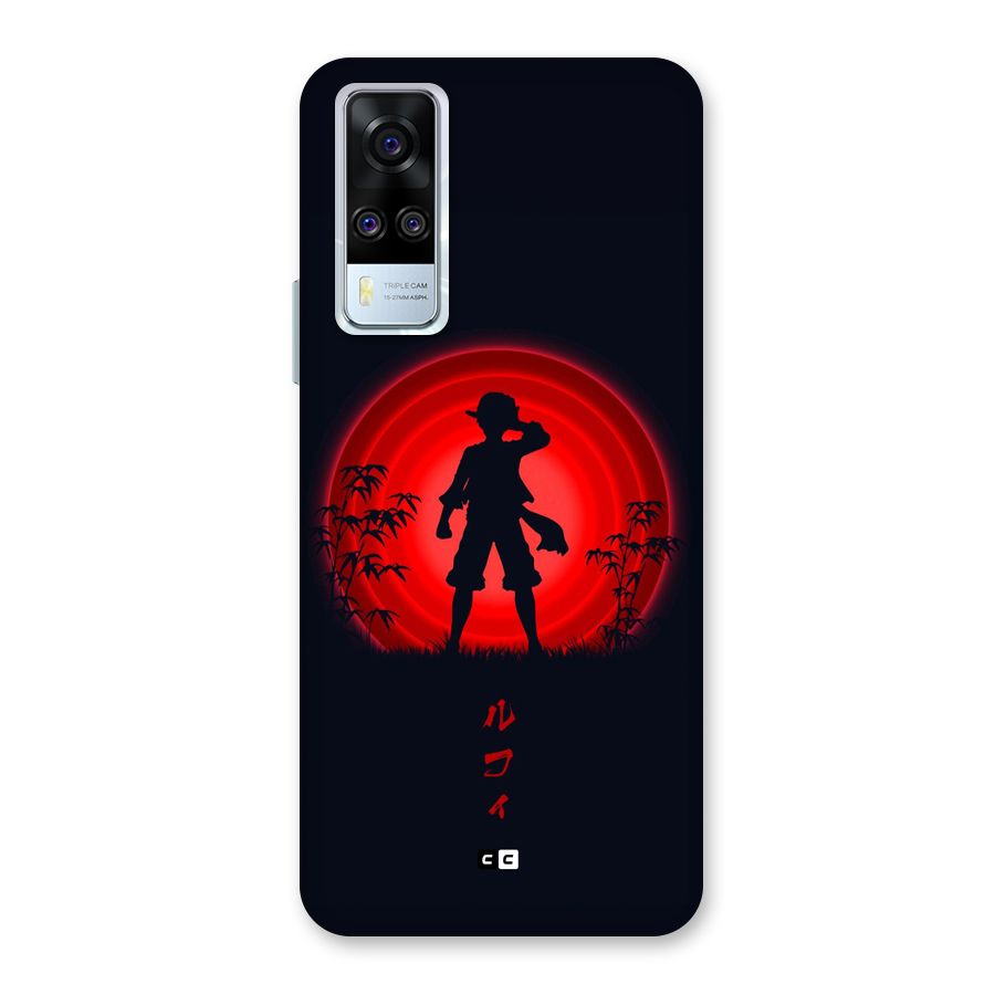 Dark Red Luffy Back Case for Vivo Y31