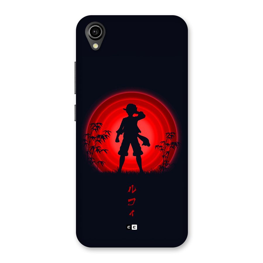 Dark Red Luffy Back Case for Vivo Y90
