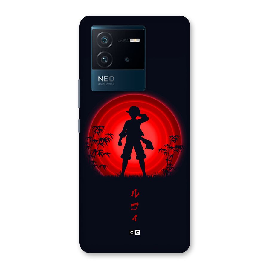 Dark Red Luffy Back Case for Vivo iQOO Neo 6 5G