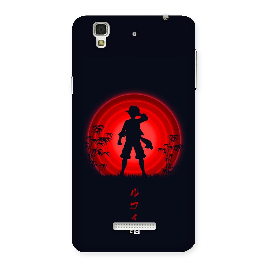 Dark Red Luffy Back Case for YU Yureka Plus