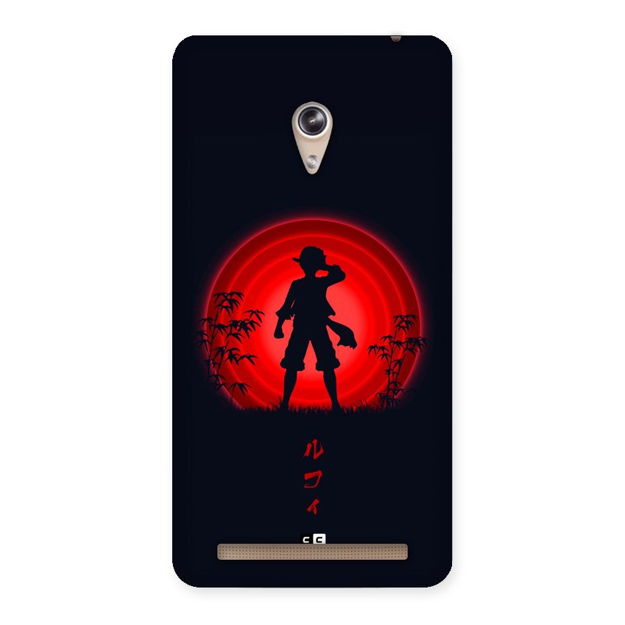 Dark Red Luffy Back Case for Zenfone 6