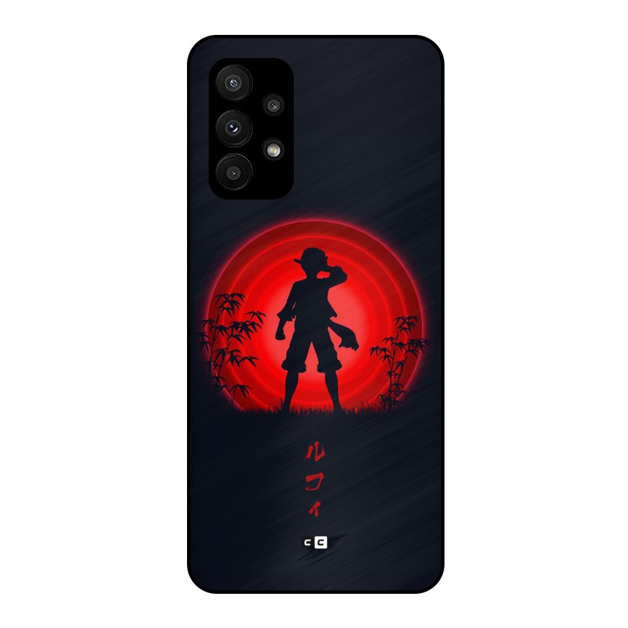 Dark Red Luffy Metal Back Case for Galaxy A23