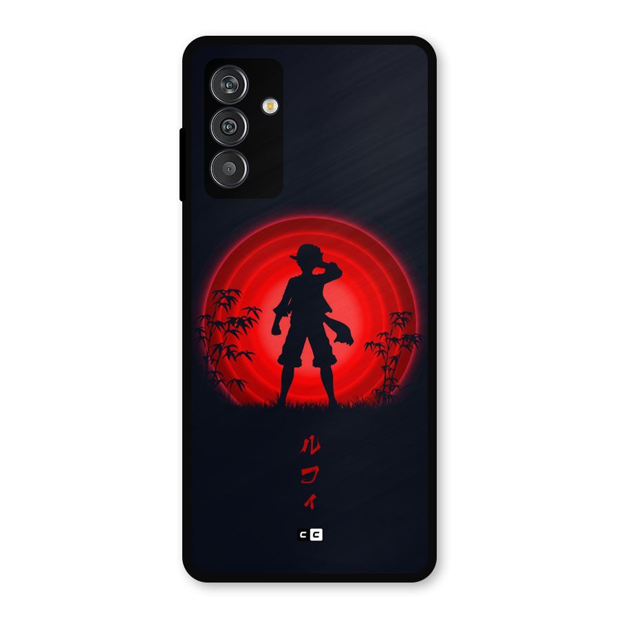 Dark Red Luffy Metal Back Case for Galaxy F13