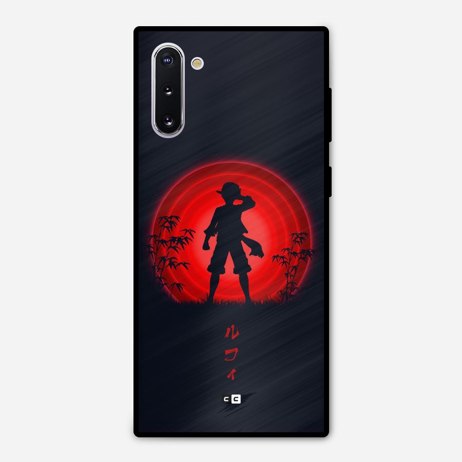 Dark Red Luffy Metal Back Case for Galaxy Note 10