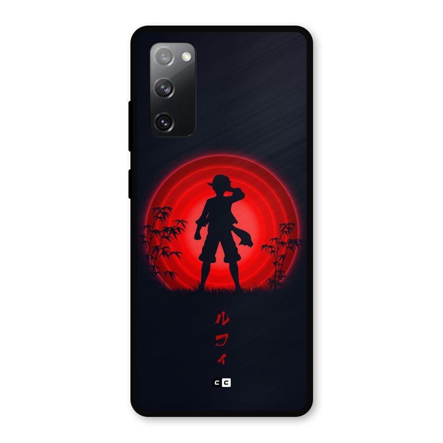 Dark Red Luffy Metal Back Case for Galaxy S20 FE 5G