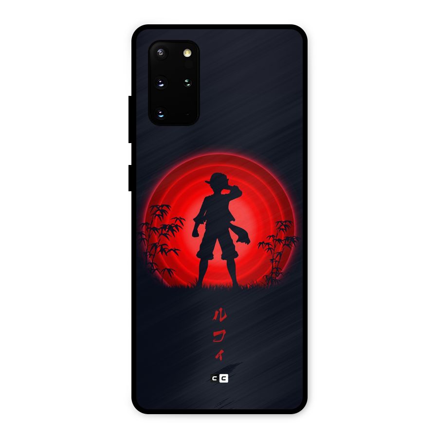 Dark Red Luffy Metal Back Case for Galaxy S20 Plus