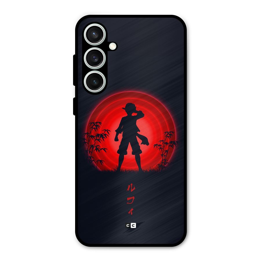 Dark Red Luffy Metal Back Case for Galaxy S23 FE