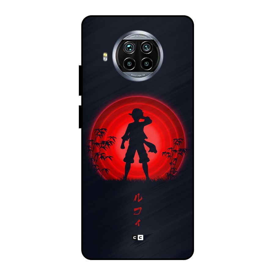 Dark Red Luffy Metal Back Case for Mi 10i