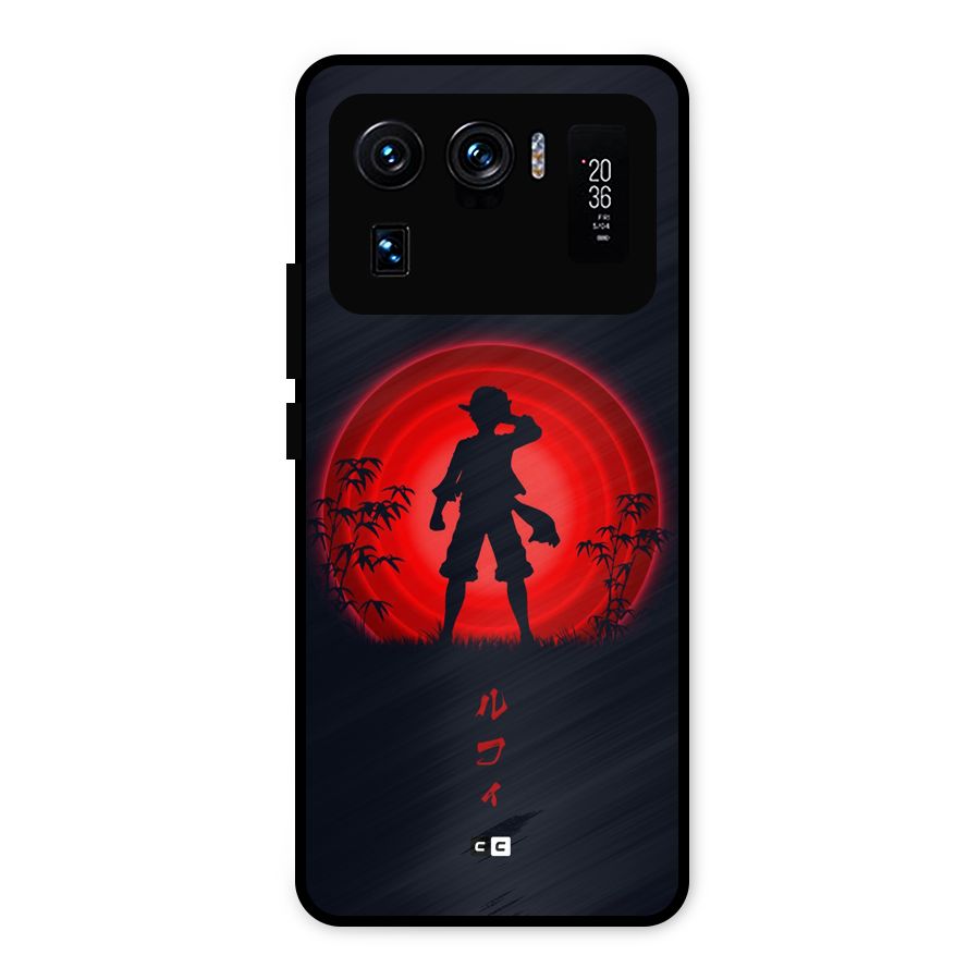Dark Red Luffy Metal Back Case for Mi 11 Ultra