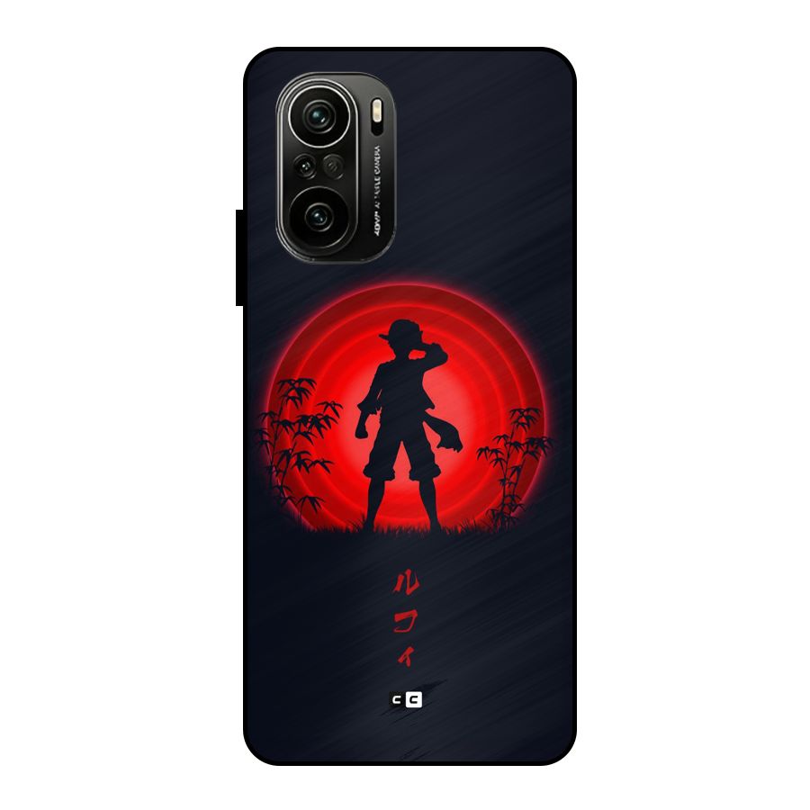 Dark Red Luffy Metal Back Case for Mi 11x