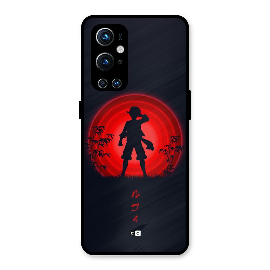Dark Red Luffy Metal Back Case for OnePlus 9 Pro