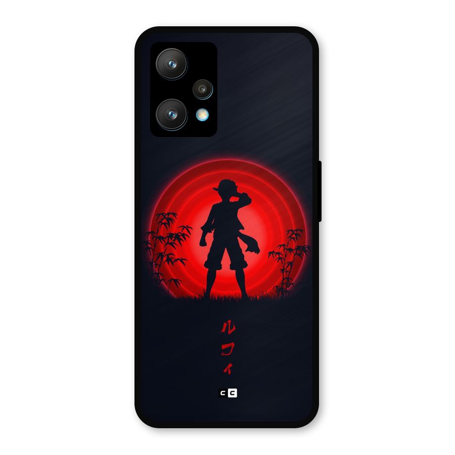 Dark Red Luffy Metal Back Case for Realme 9