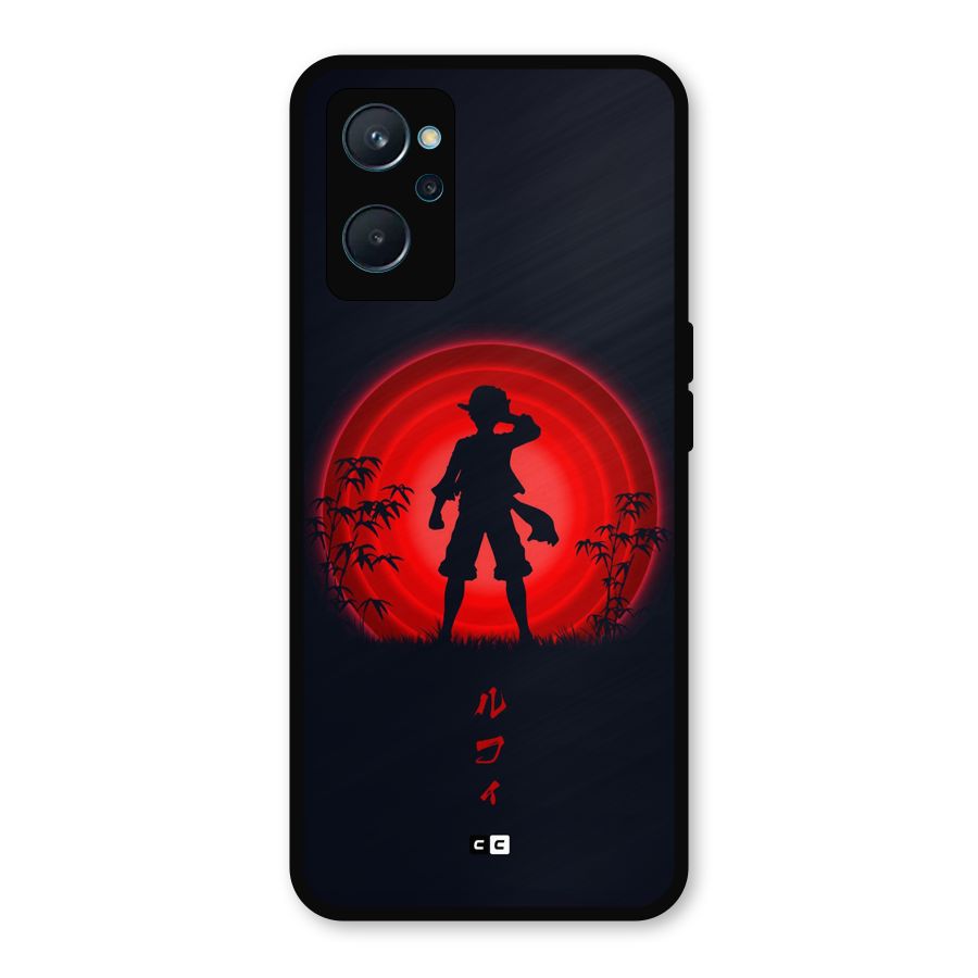 Dark Red Luffy Metal Back Case for Realme 9i