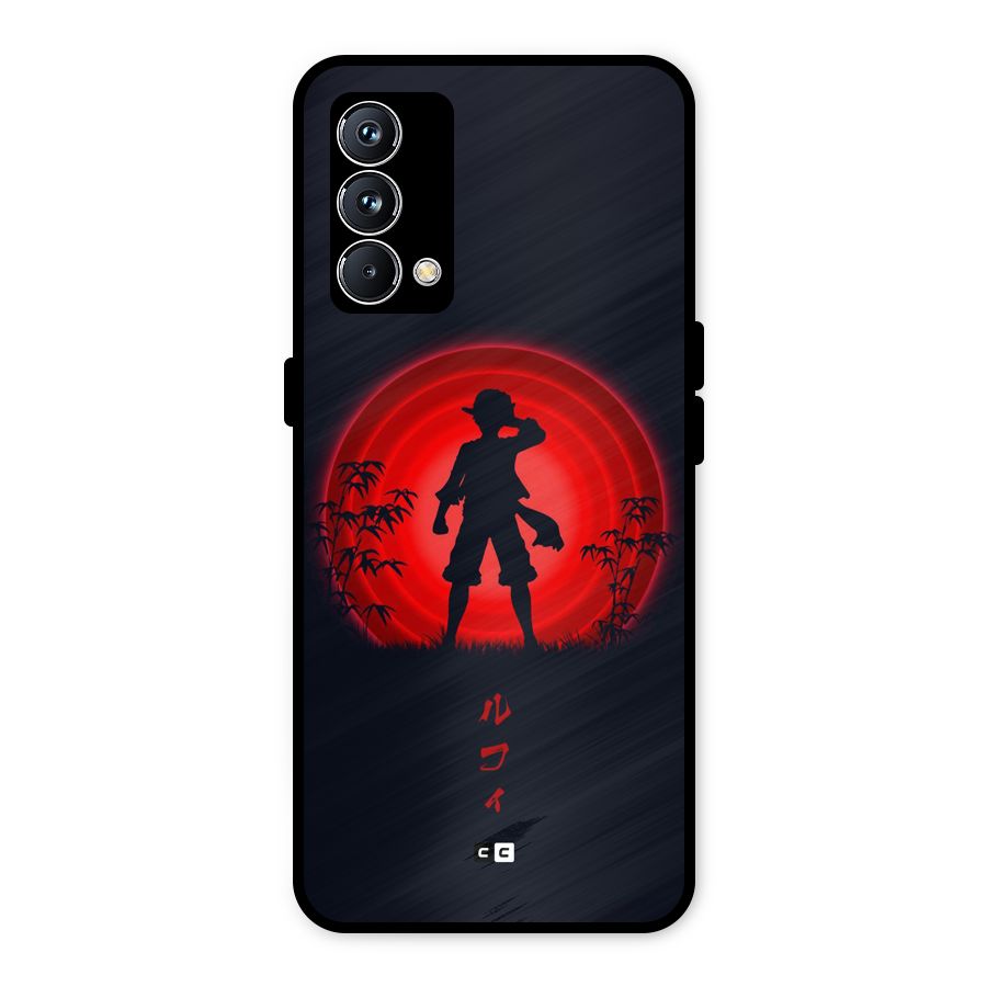 Dark Red Luffy Metal Back Case for Realme GT Master Edition