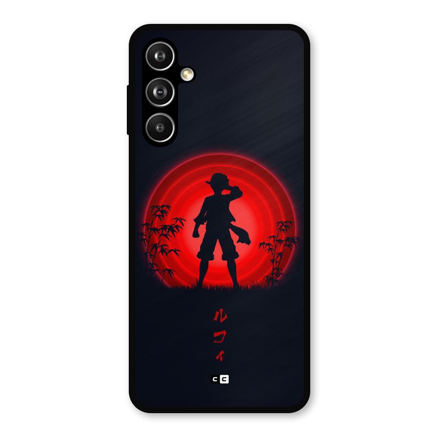 Dark Red Luffy Metal Back Case for Samsung Galaxy M54