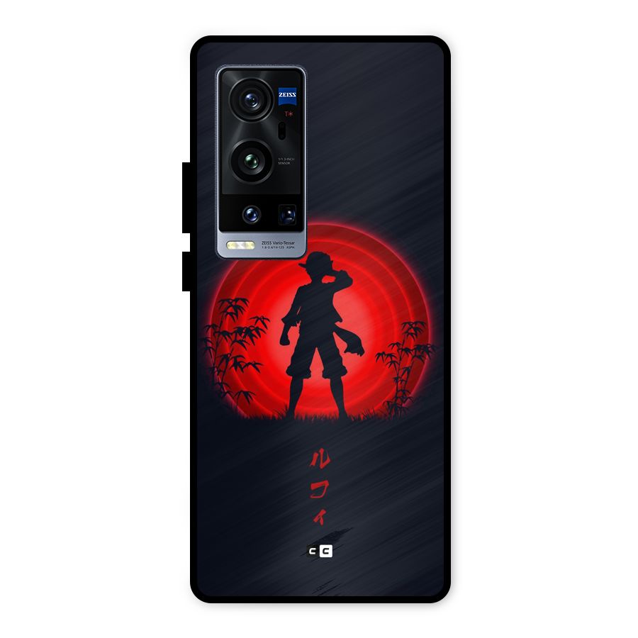 Dark Red Luffy Metal Back Case for Vivo X60 Pro Plus