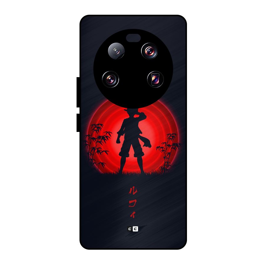Dark Red Luffy Metal Back Case for Xiaomi 13 Ultra