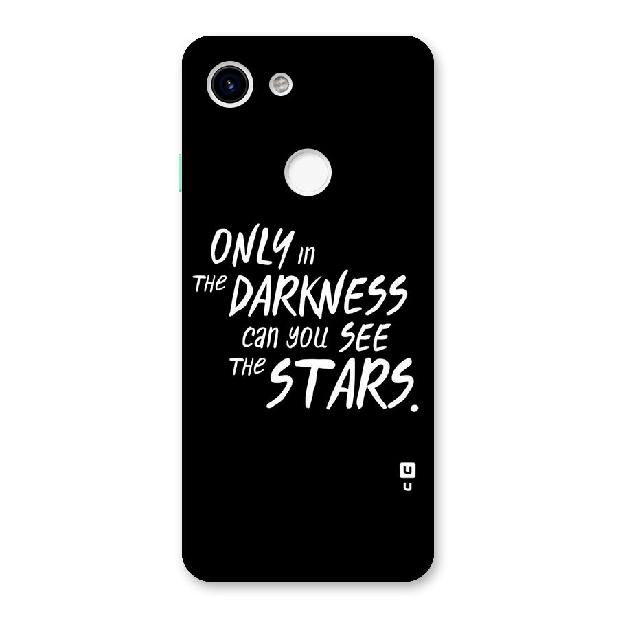 Darkness and the Stars Back Case for Google Pixel 3