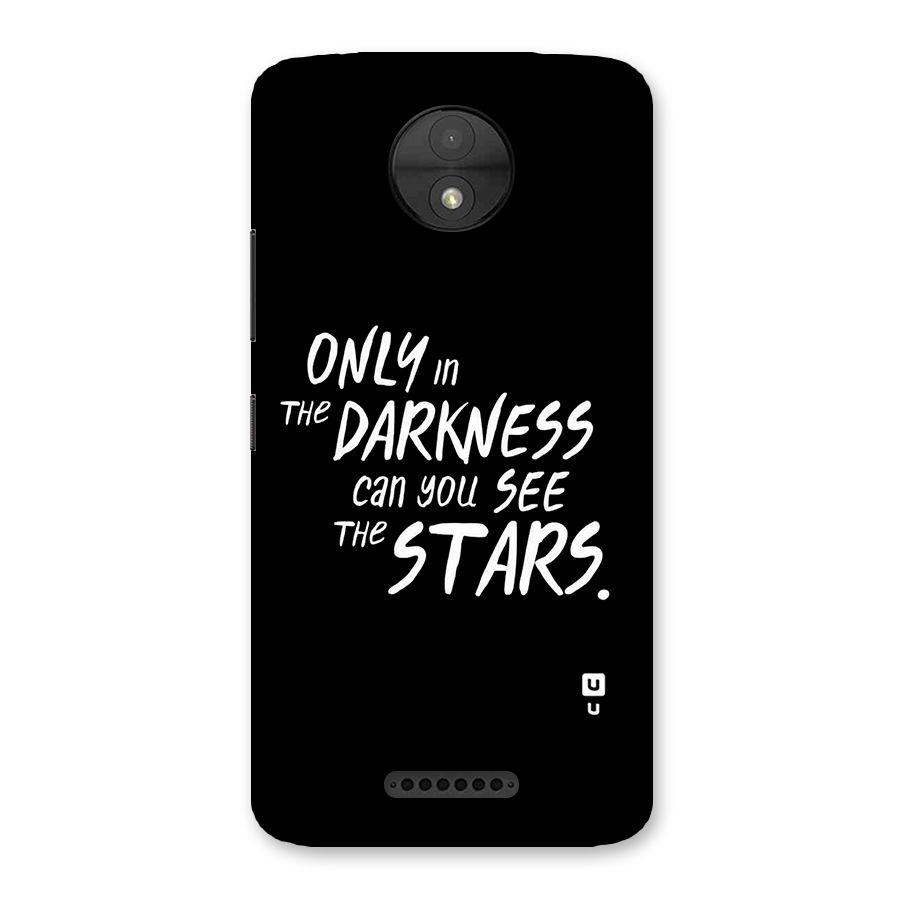Darkness and the Stars Back Case for Moto C