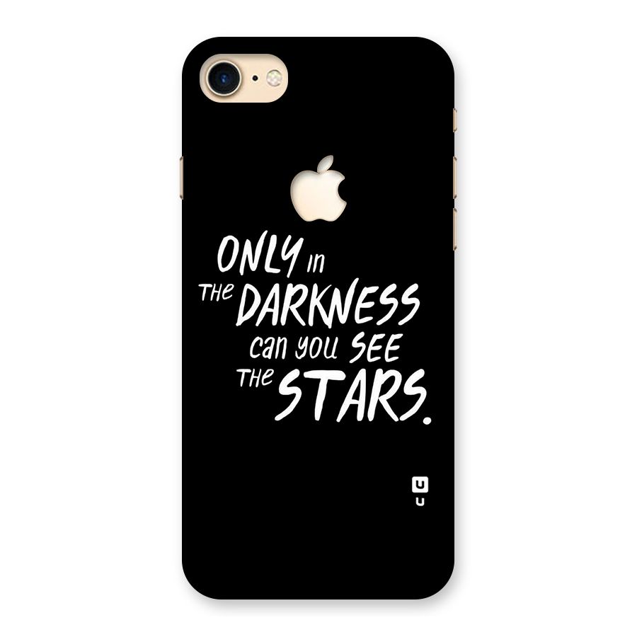 Darkness and the Stars Back Case for iPhone 7 Apple Cut