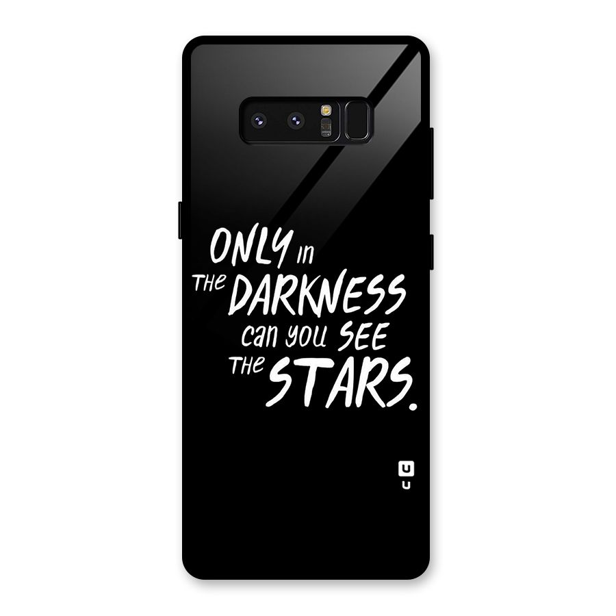 Darkness and the Stars Glass Back Case for Galaxy Note 8