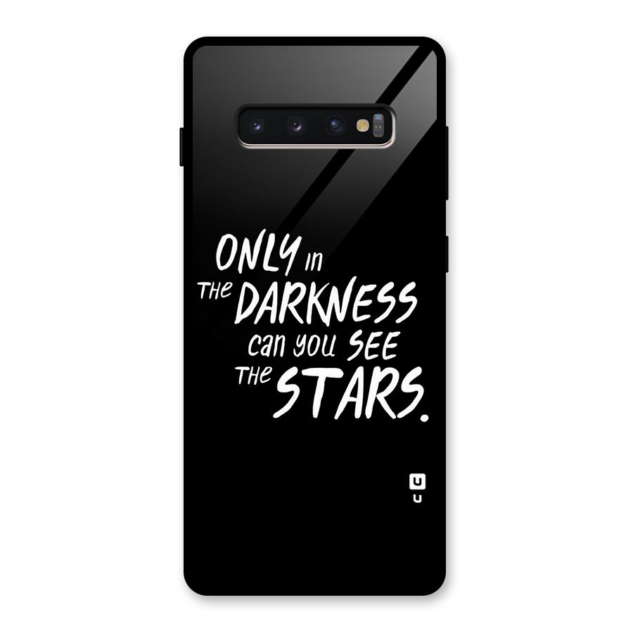 Darkness and the Stars Glass Back Case for Galaxy S10 Plus