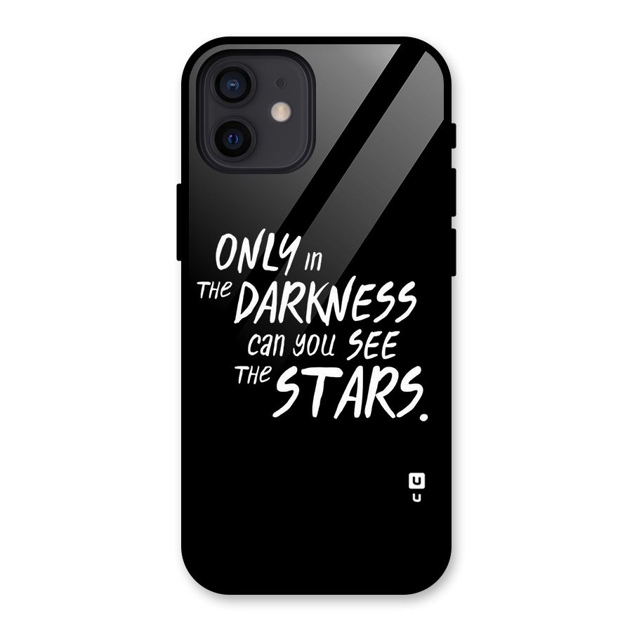 Darkness and the Stars Glass Back Case for iPhone 12