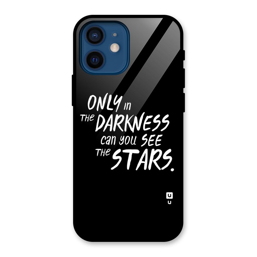 Darkness and the Stars Glass Back Case for iPhone 12 Mini