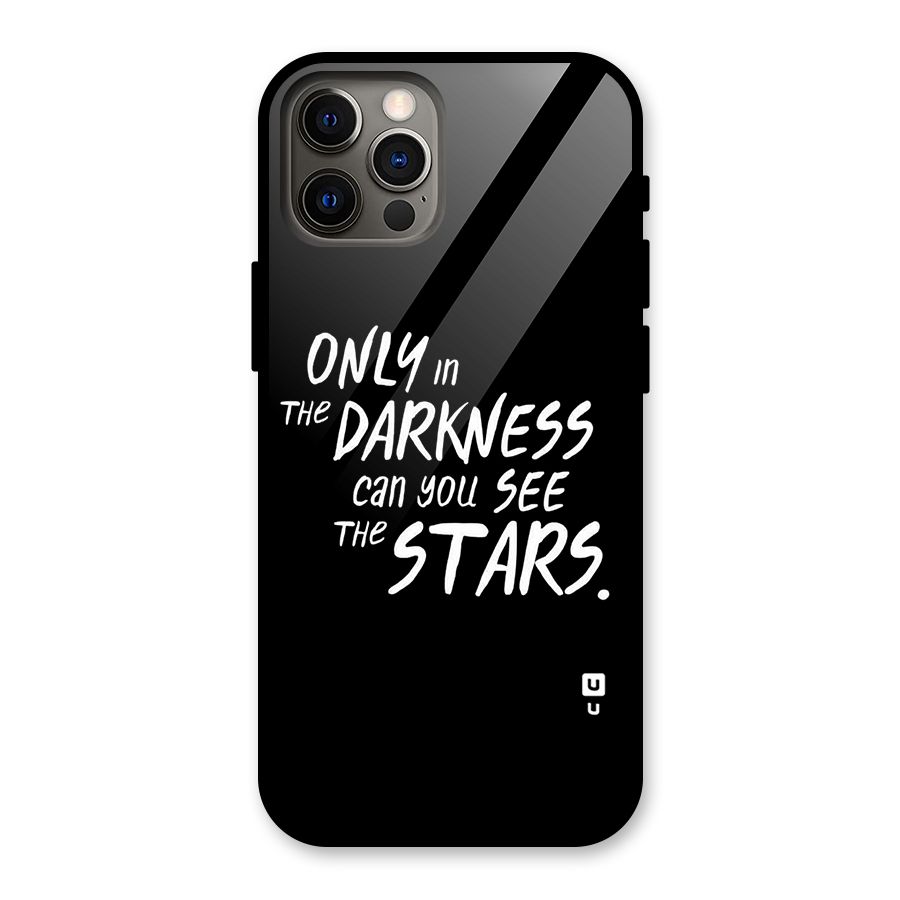Darkness and the Stars Glass Back Case for iPhone 12 Pro